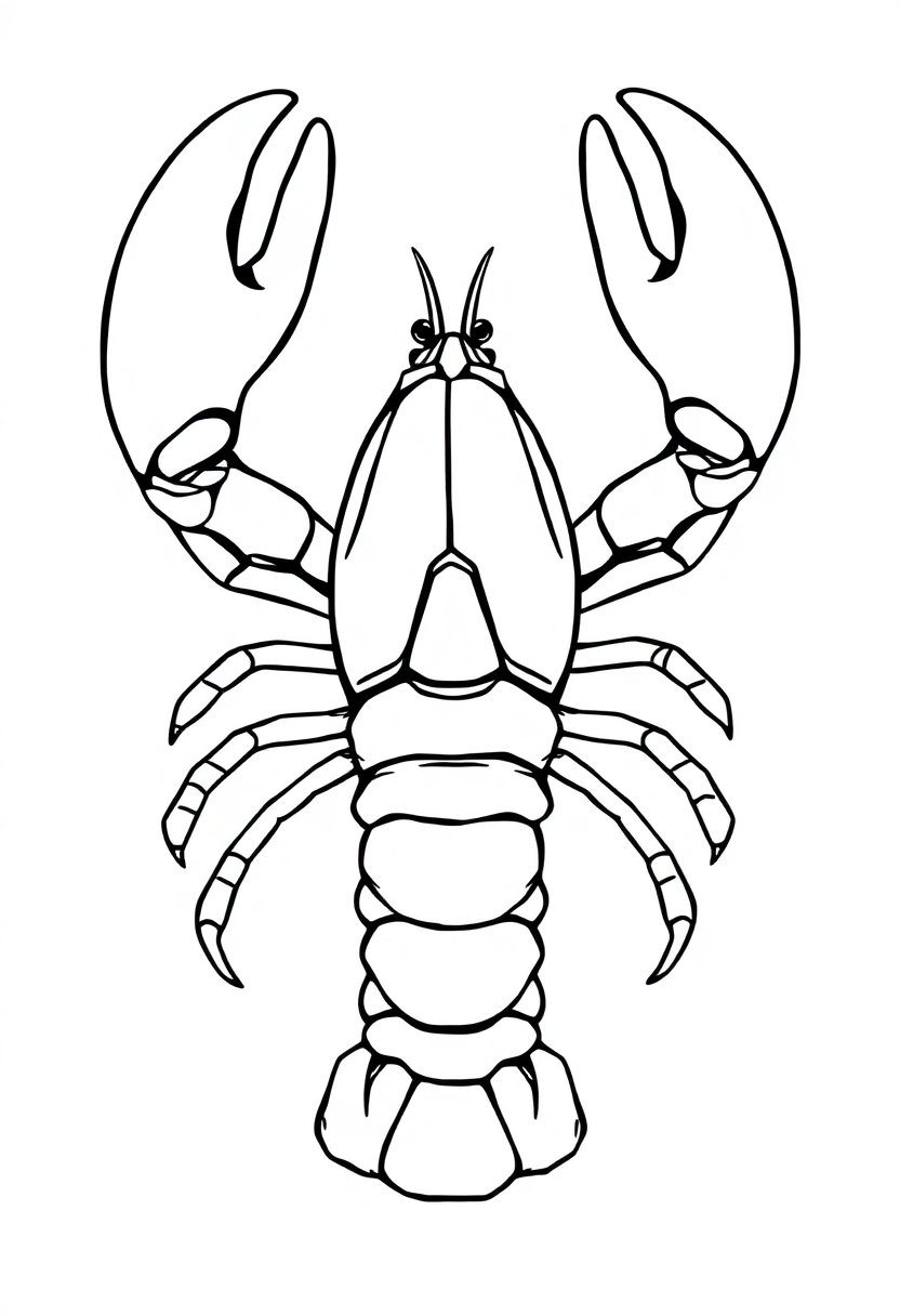 Lobster coloring pages