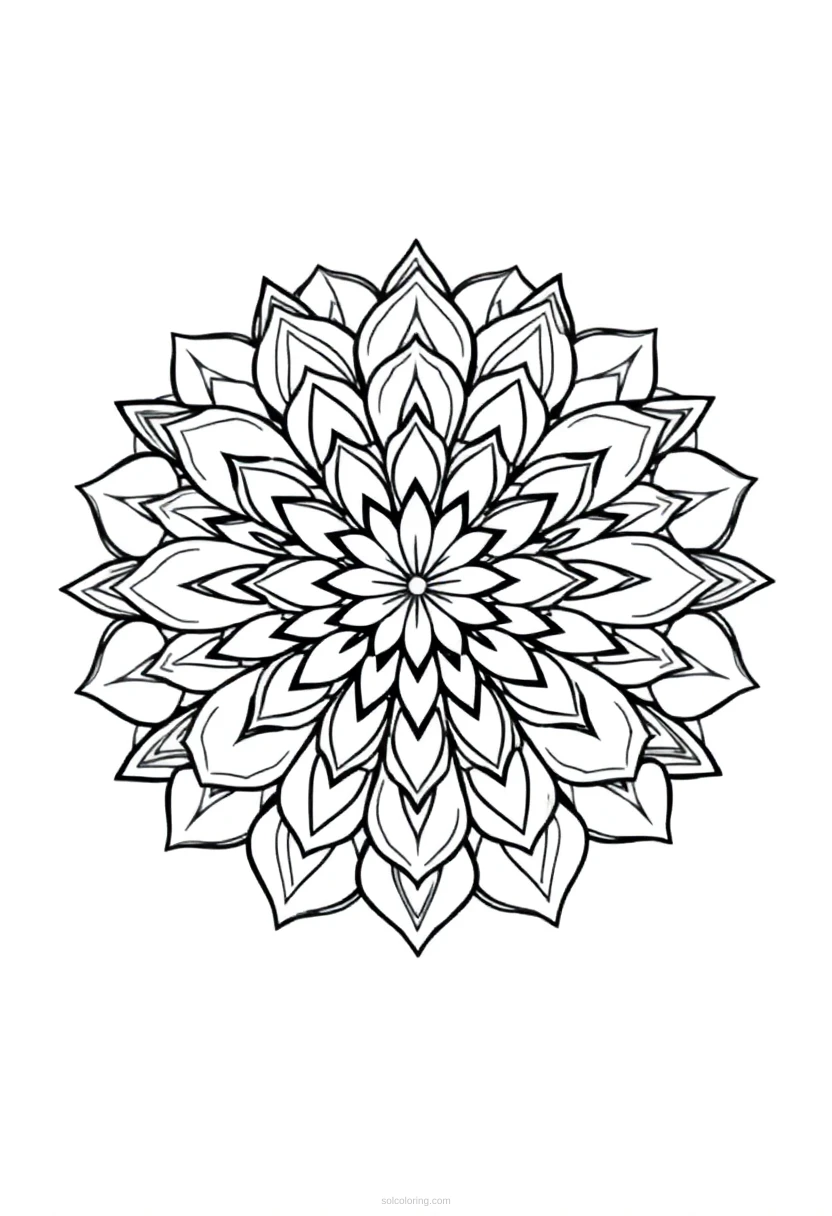 Lotus coloring page for kids