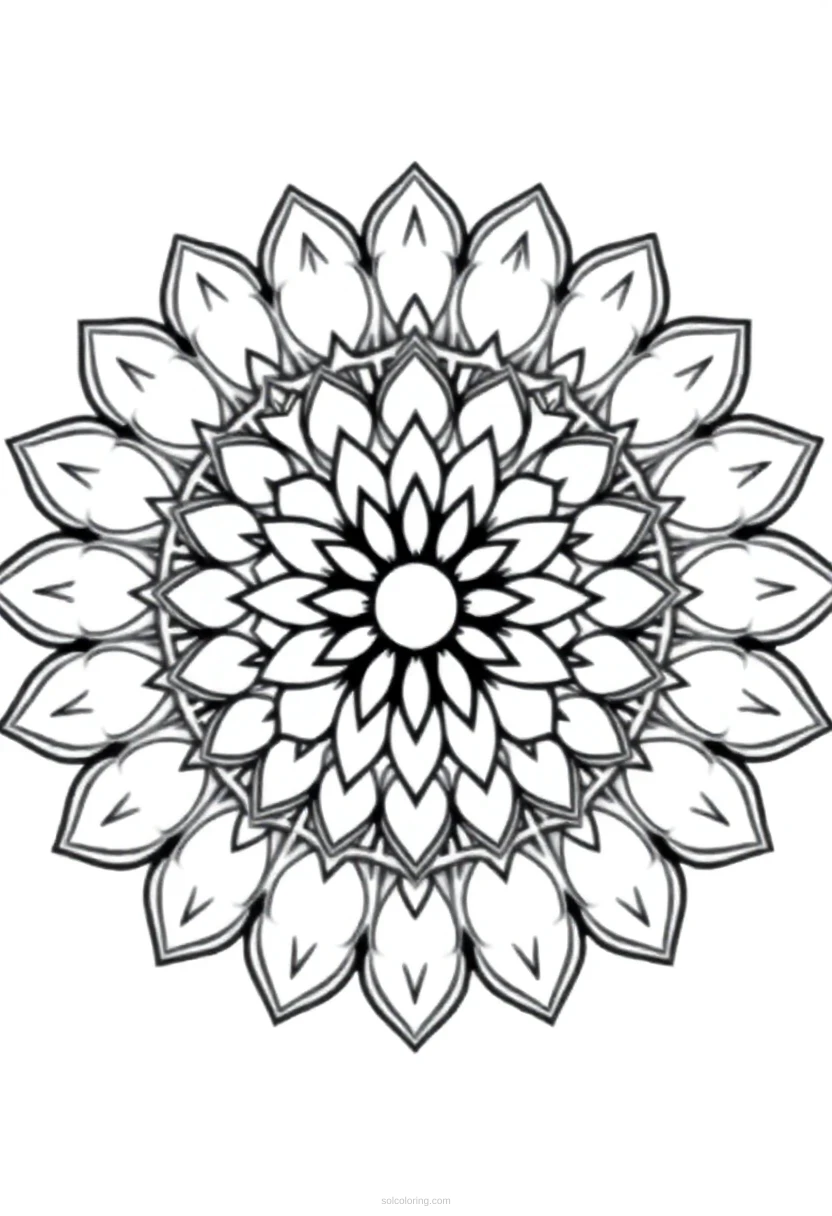Lotus coloring page for kids