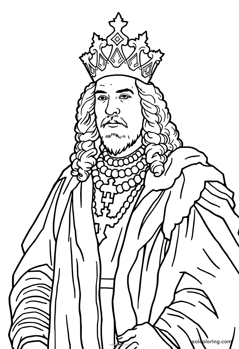 Louis Xiv The Sun King At Versailles coloring pages