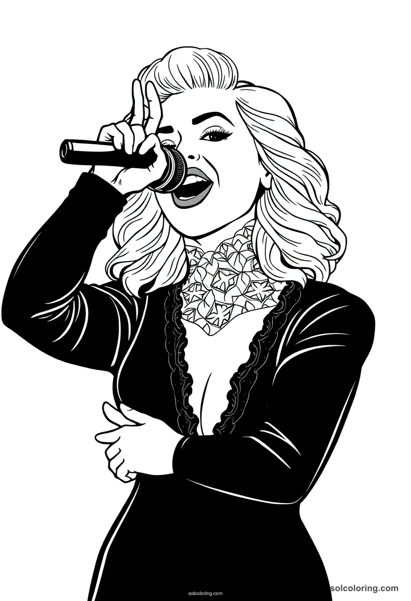 Madonna coloring pages
