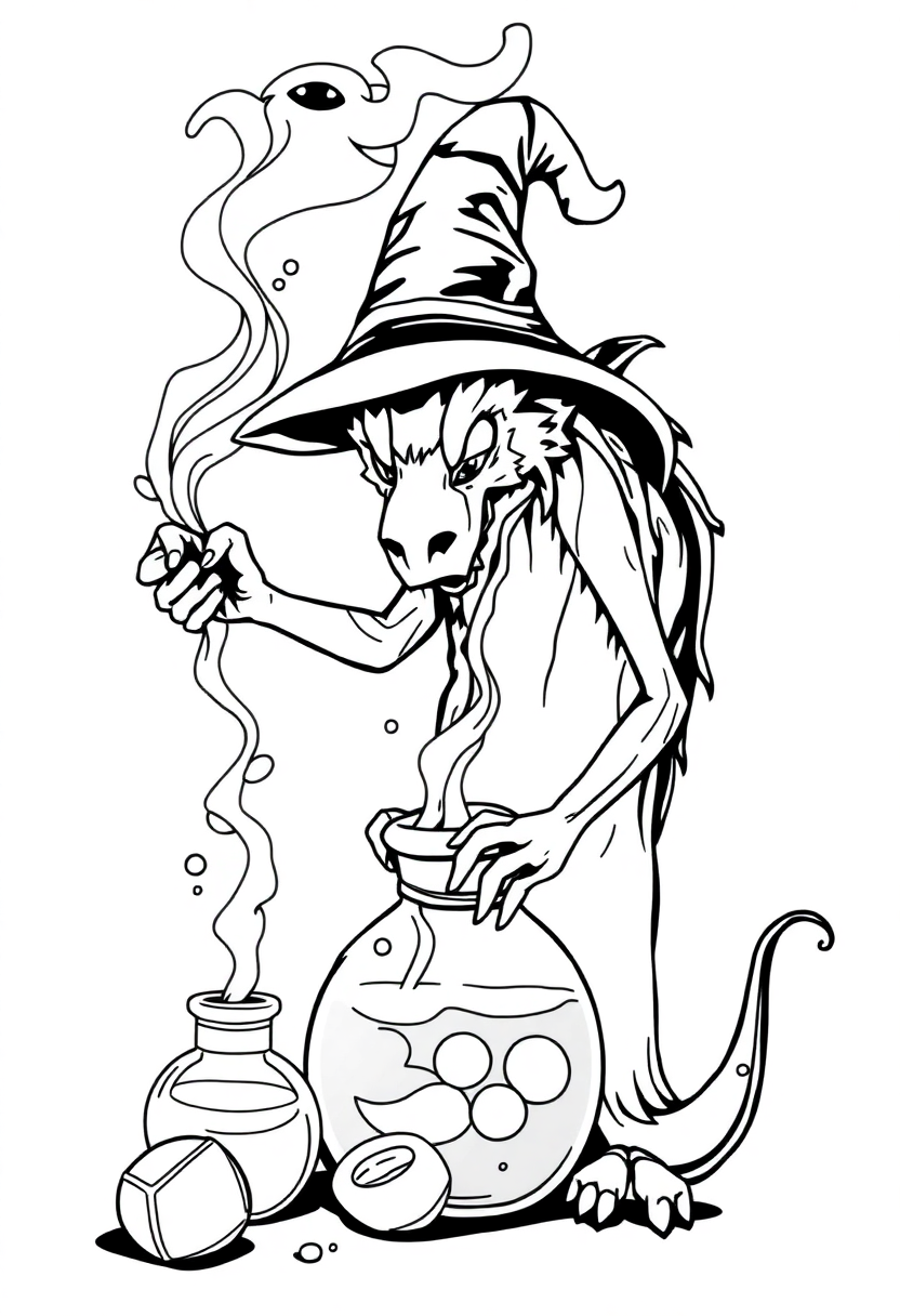 Magic Potions coloring pages