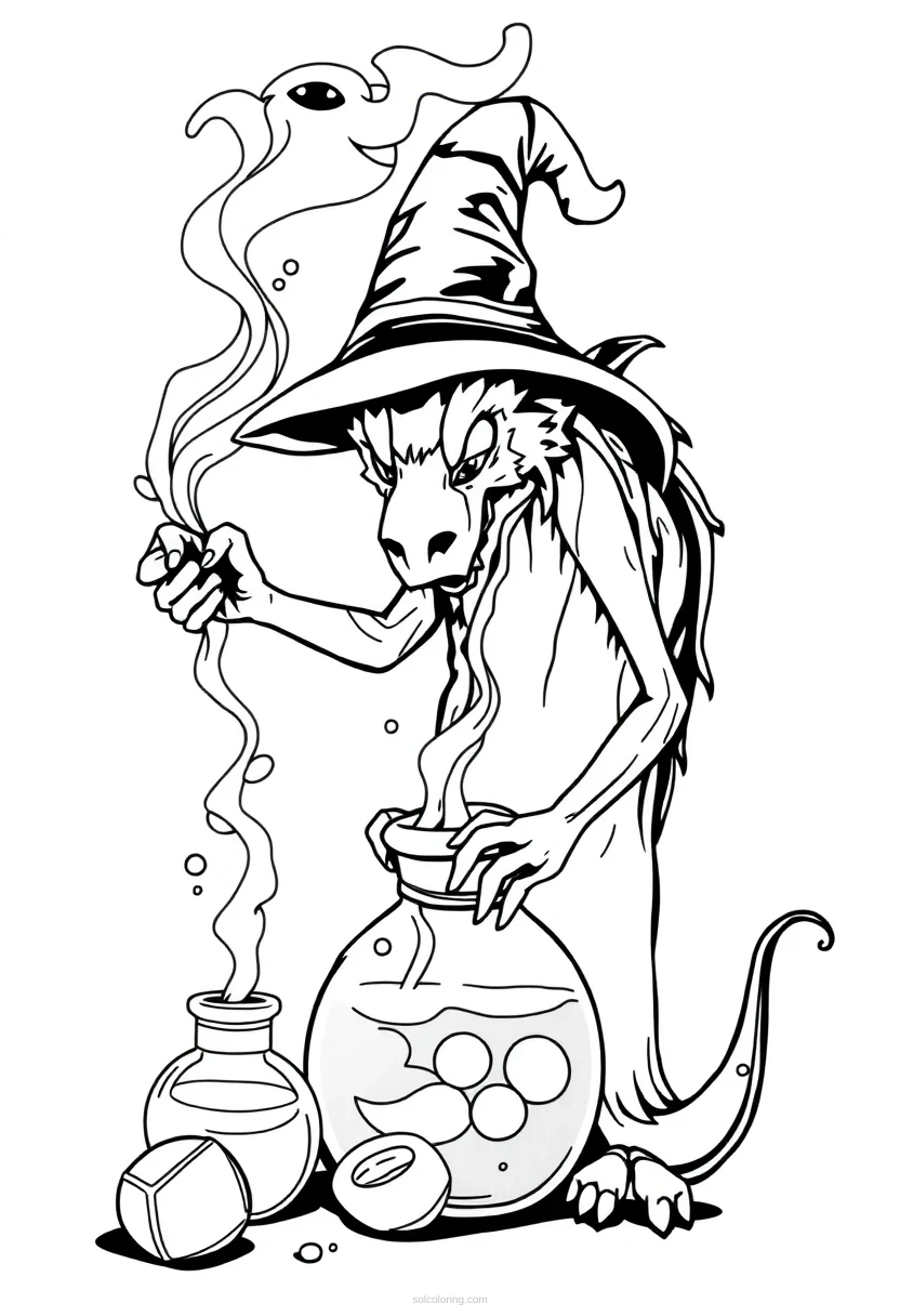 Magic Potions coloring pages