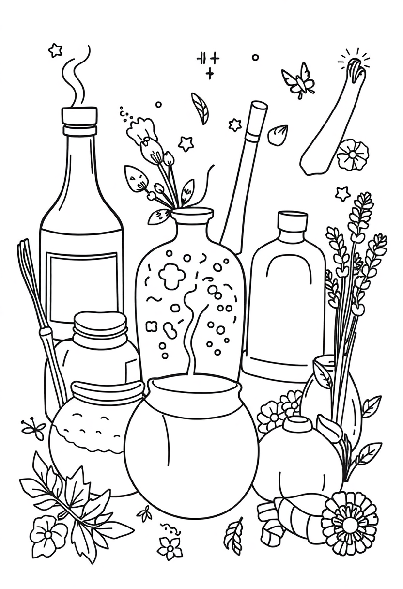 Magical Ingredients Collection coloring pages