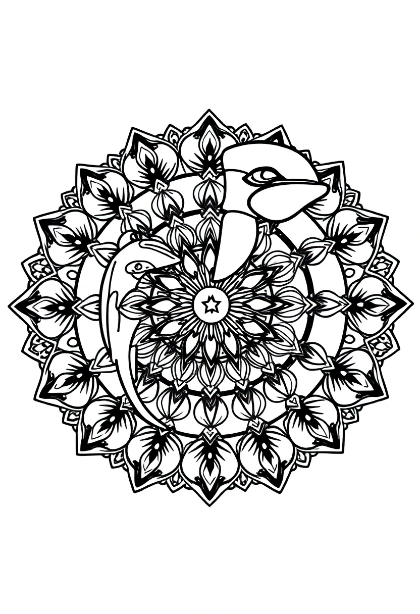 Dolphin coloring pages