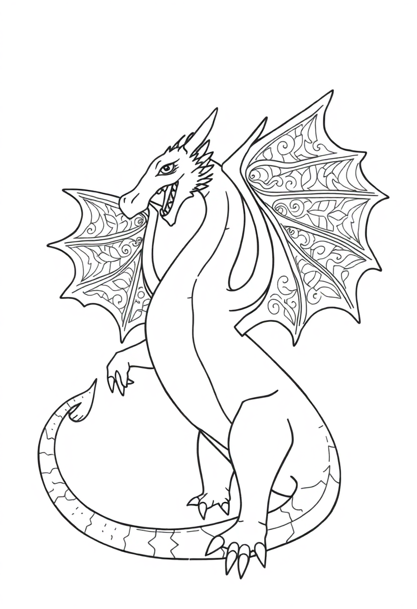 Dragon coloring pages