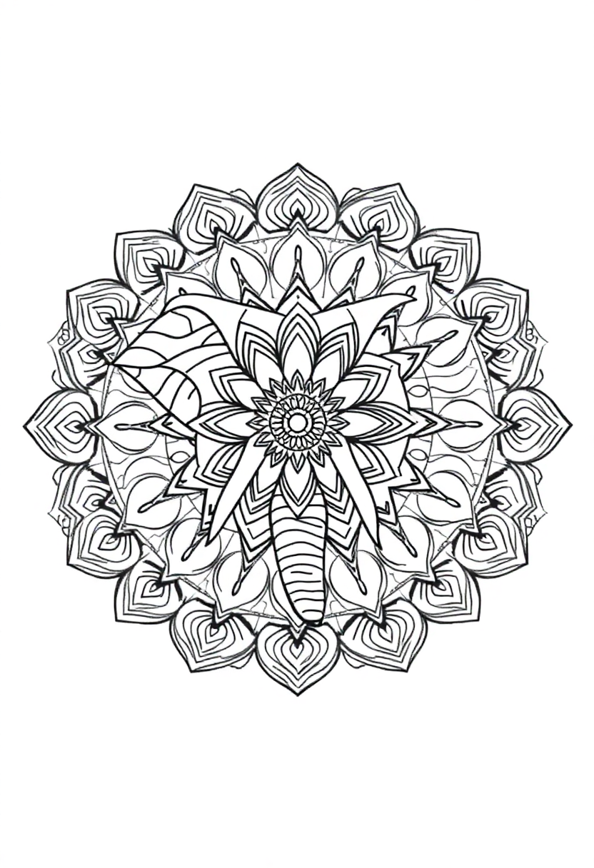 Elephant coloring pages