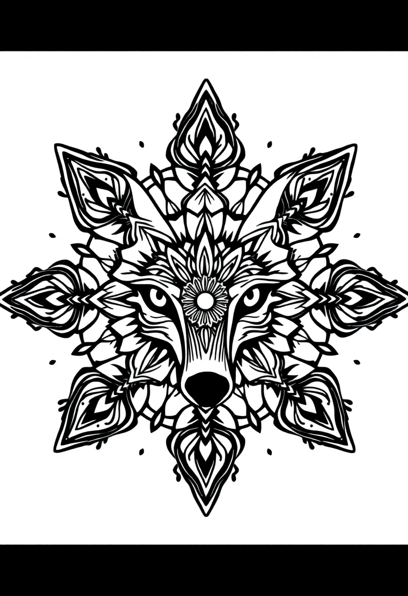 Fox coloring pages
