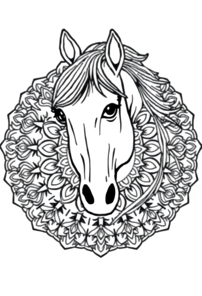 Horse coloring pages