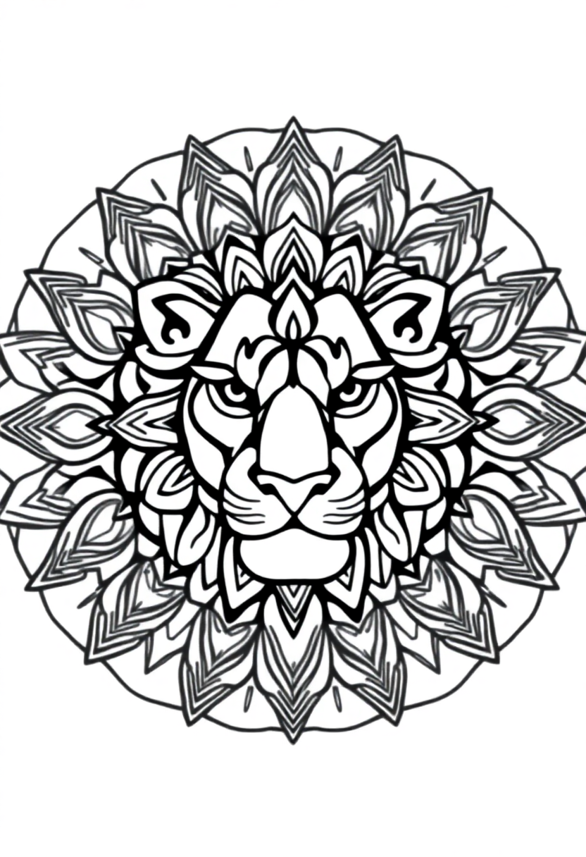 Lion coloring pages