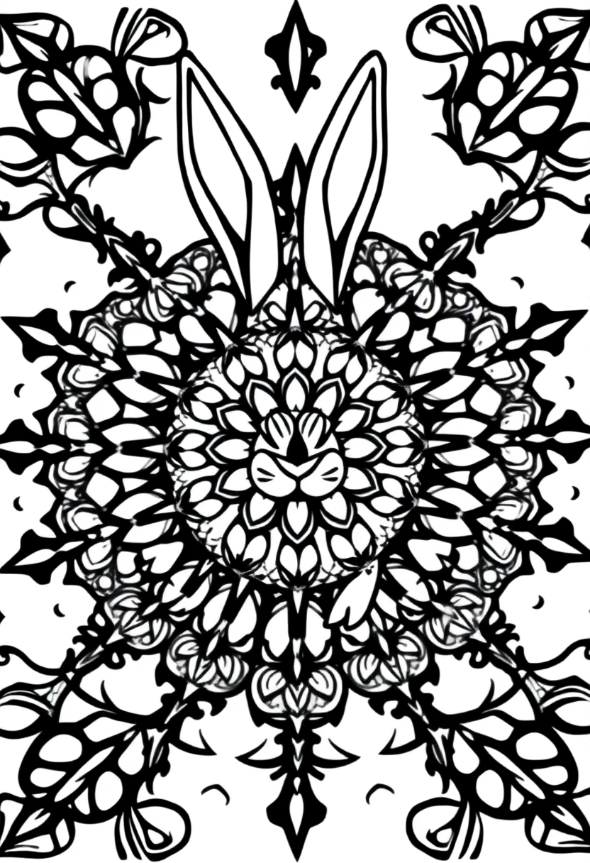 Rabbit coloring pages