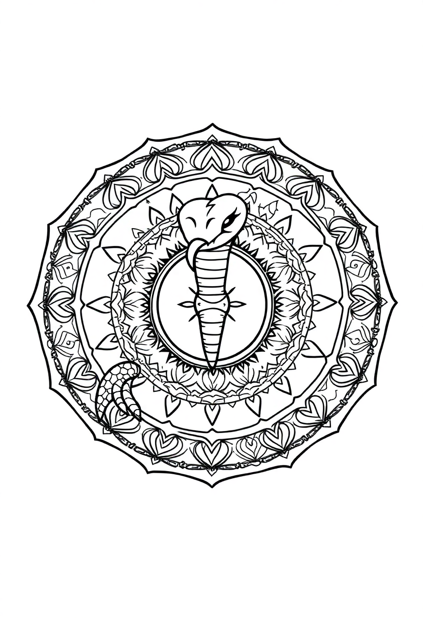 Snake coloring pages