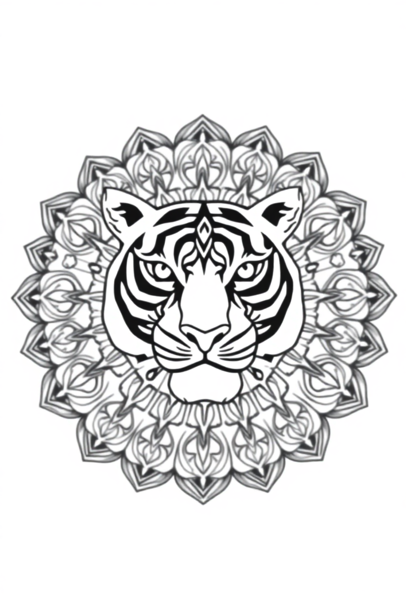 Tiger coloring pages