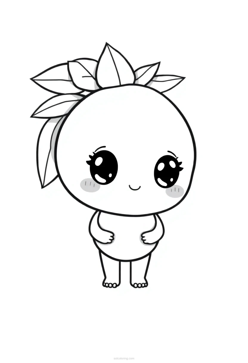 Mango Tropical coloring page for kids