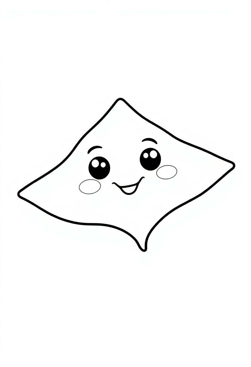 Manta Ray coloring page, free printable