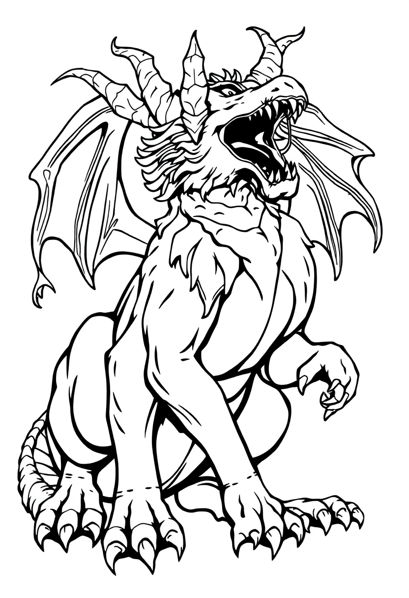 Manticore coloring pages