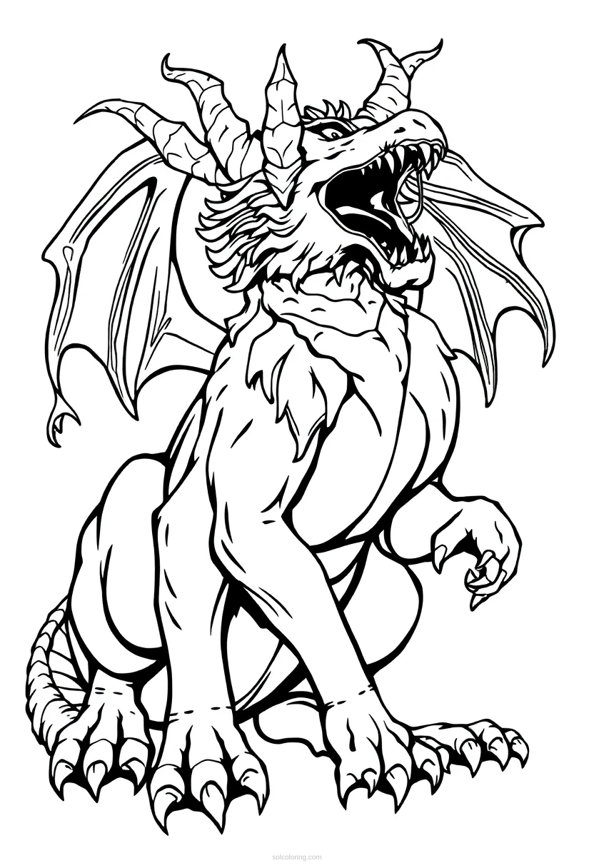 Manticore coloring pages