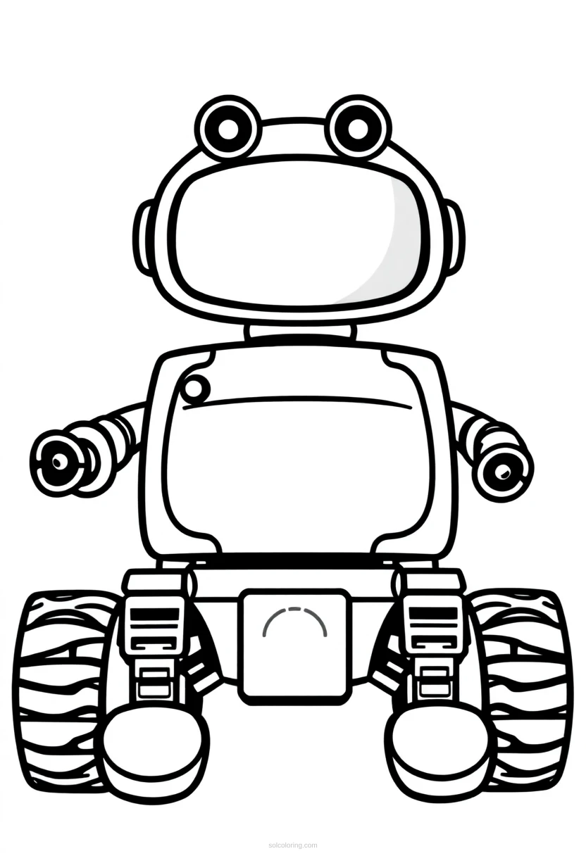 Mars Rover coloring page for kids