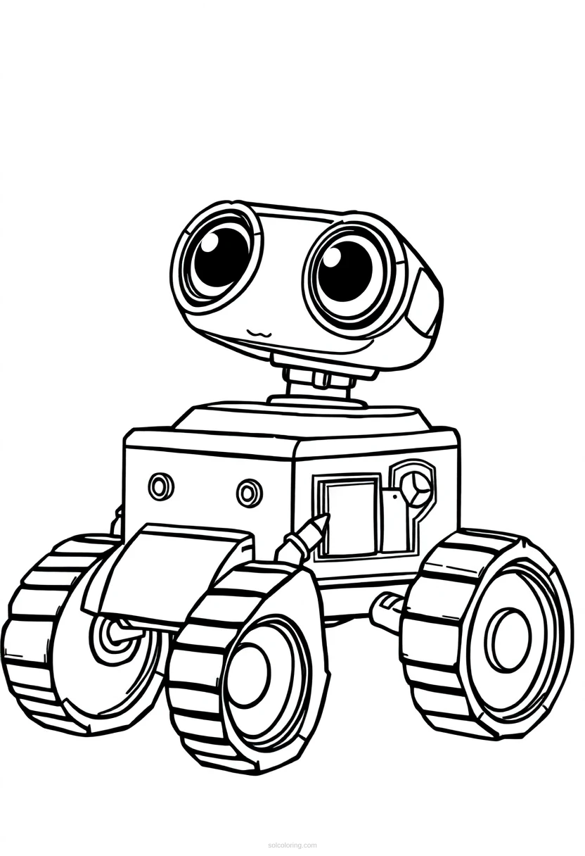Mars Rover coloring page for kids