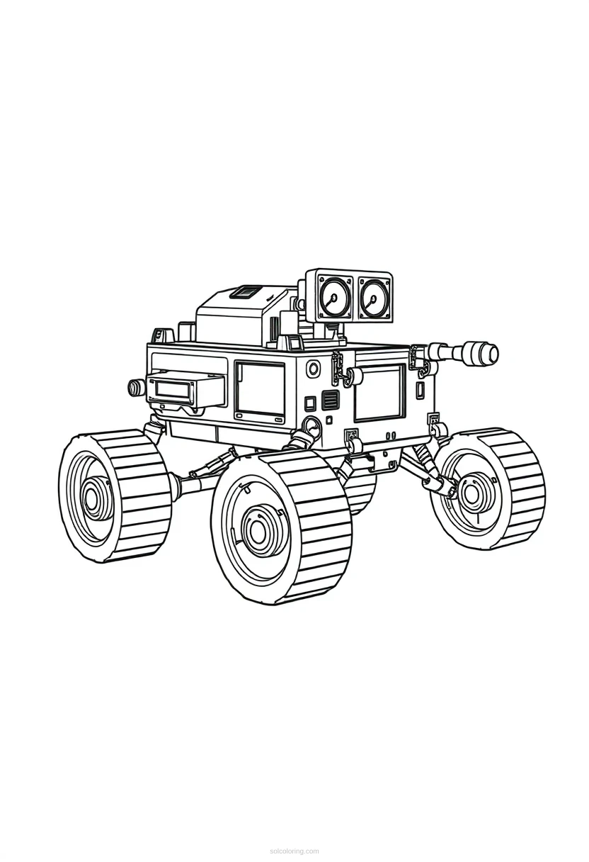 Mars Rover coloring pages