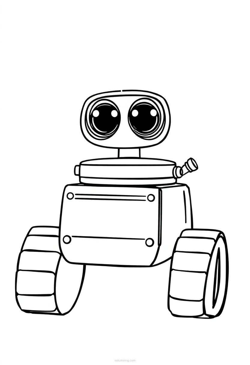 Mars Rover coloring page for kids