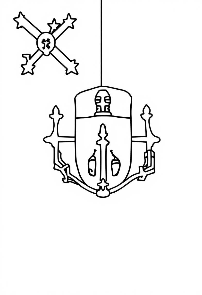 Massachusetts State Flag coloring page, free printable