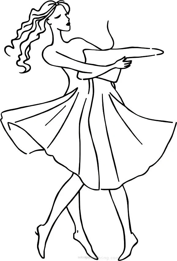 Matisse Cut Out Dancers coloring pages