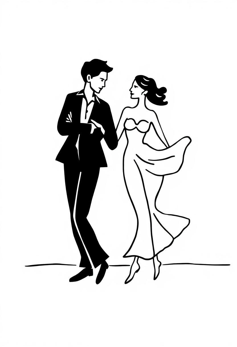 Matisse Cut-Out Dancers coloring page, free printable