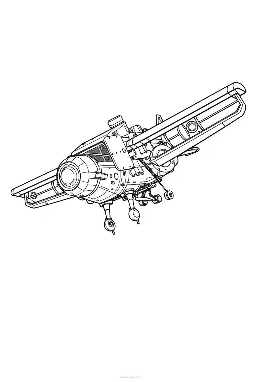 Mechanical Flying Machine coloring pages