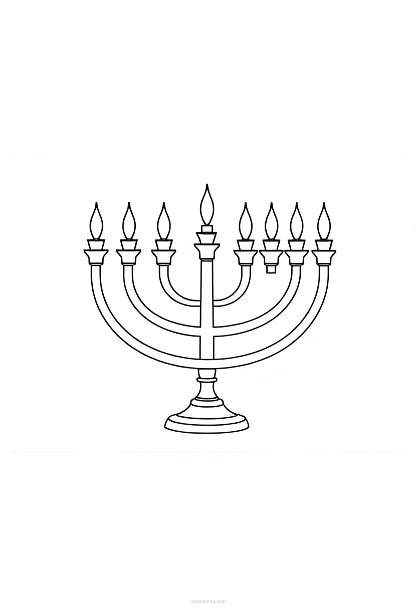 Menorah coloring pages