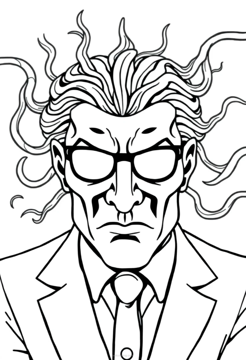 Mind Control Mastermind coloring page for kids