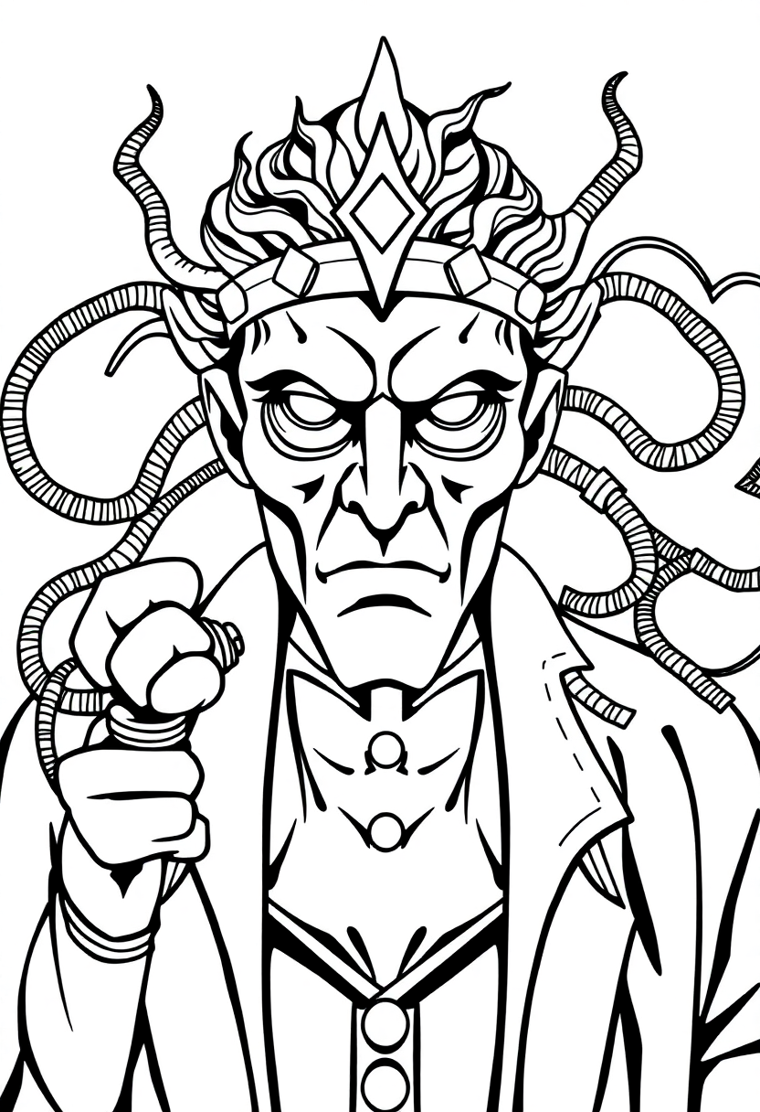 Mind Control Mastermind coloring pages