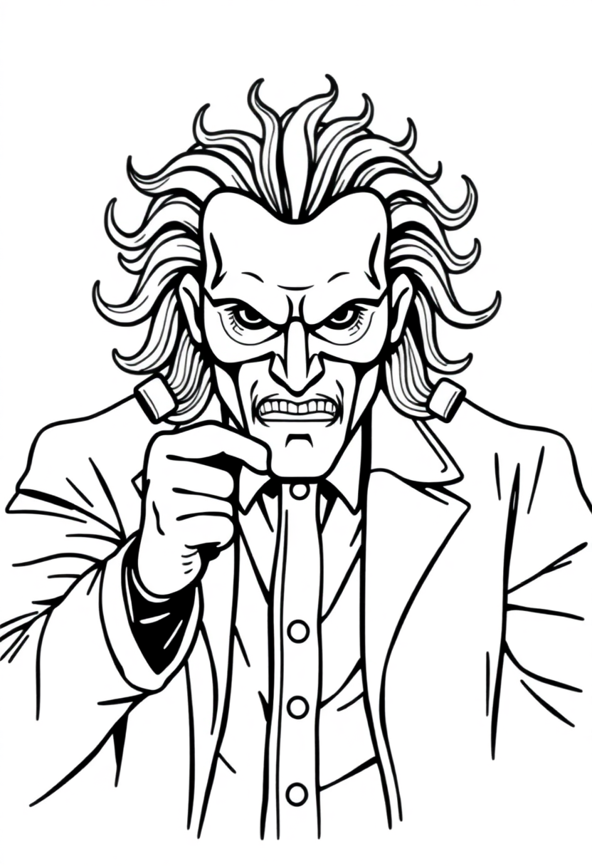 Mind Control Mastermind coloring page, free printable