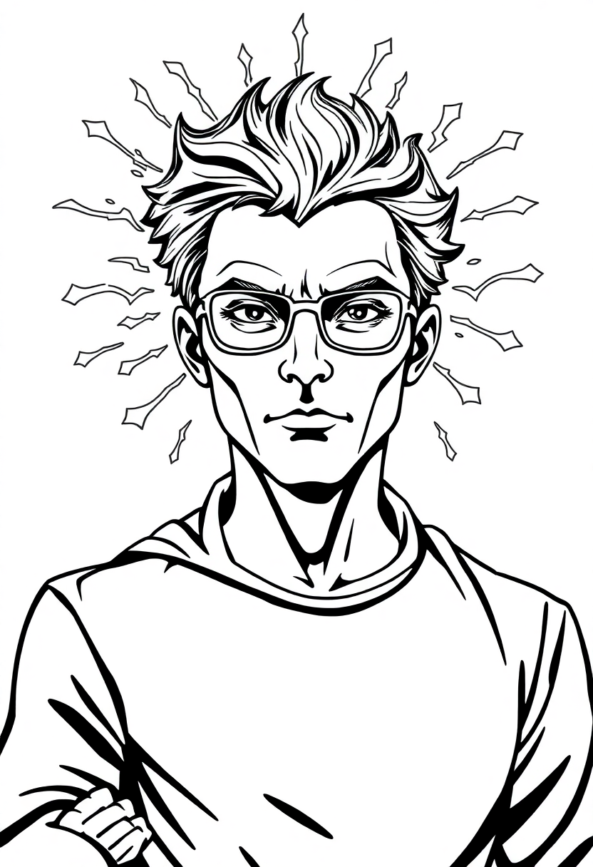 Mind Reading Telepathic Hero coloring pages