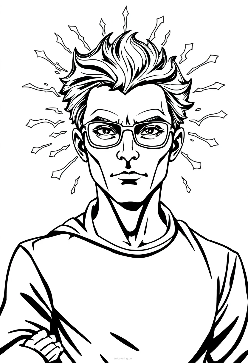 Mind Reading Telepathic Hero coloring pages