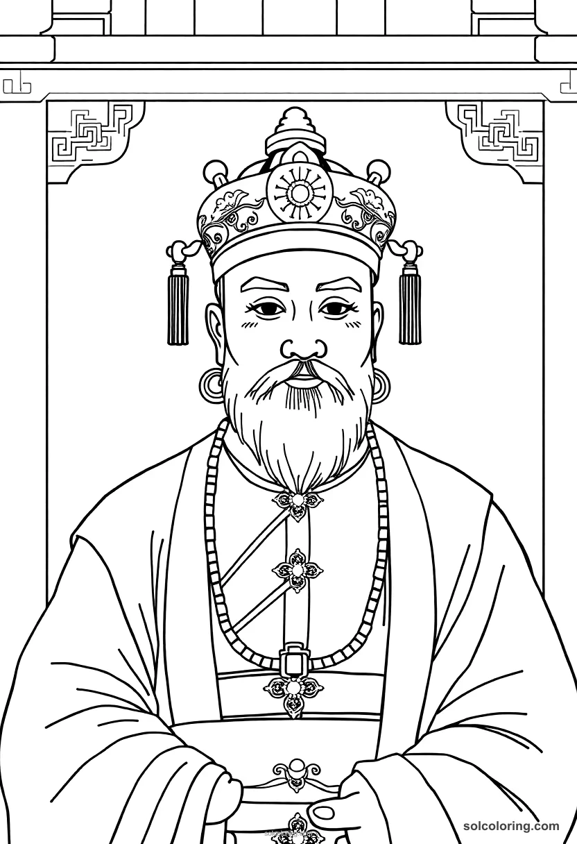 Ming Dynasty Imperial Court coloring pages
