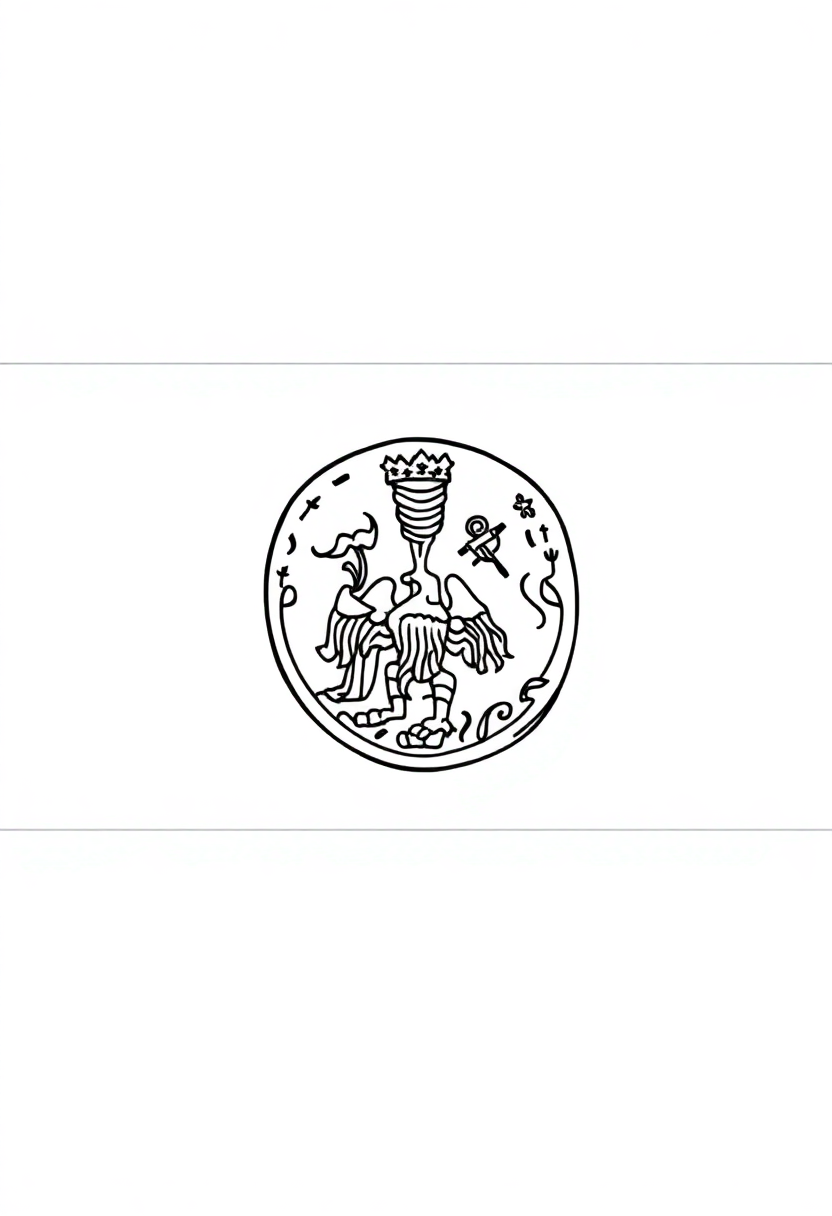 Minnesota State Flag coloring page, free printable