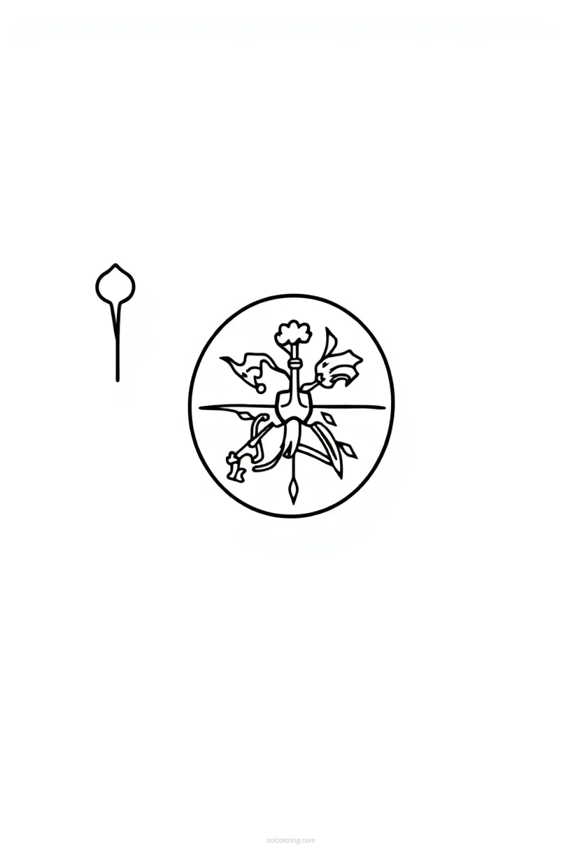 Minnesota State Flag coloring page for kids