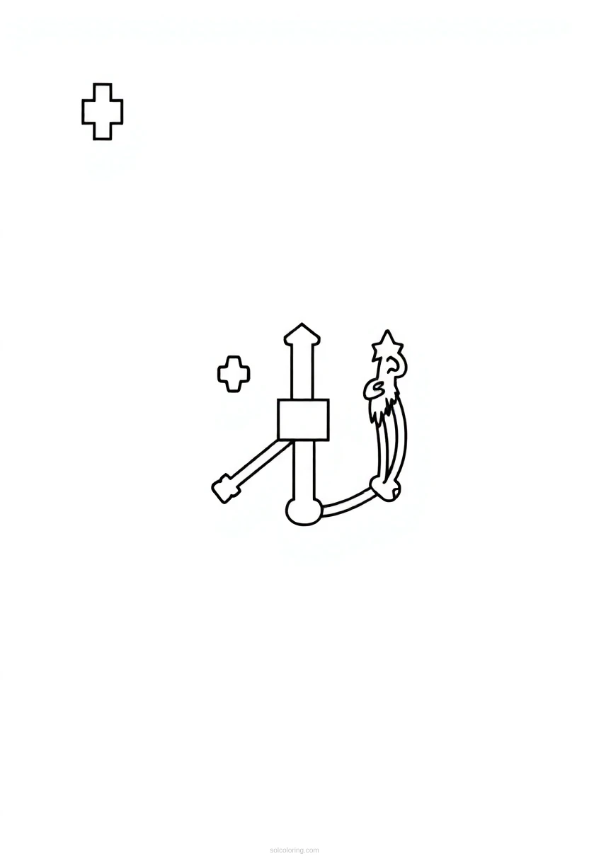 Mississippi State Flag coloring page for kids