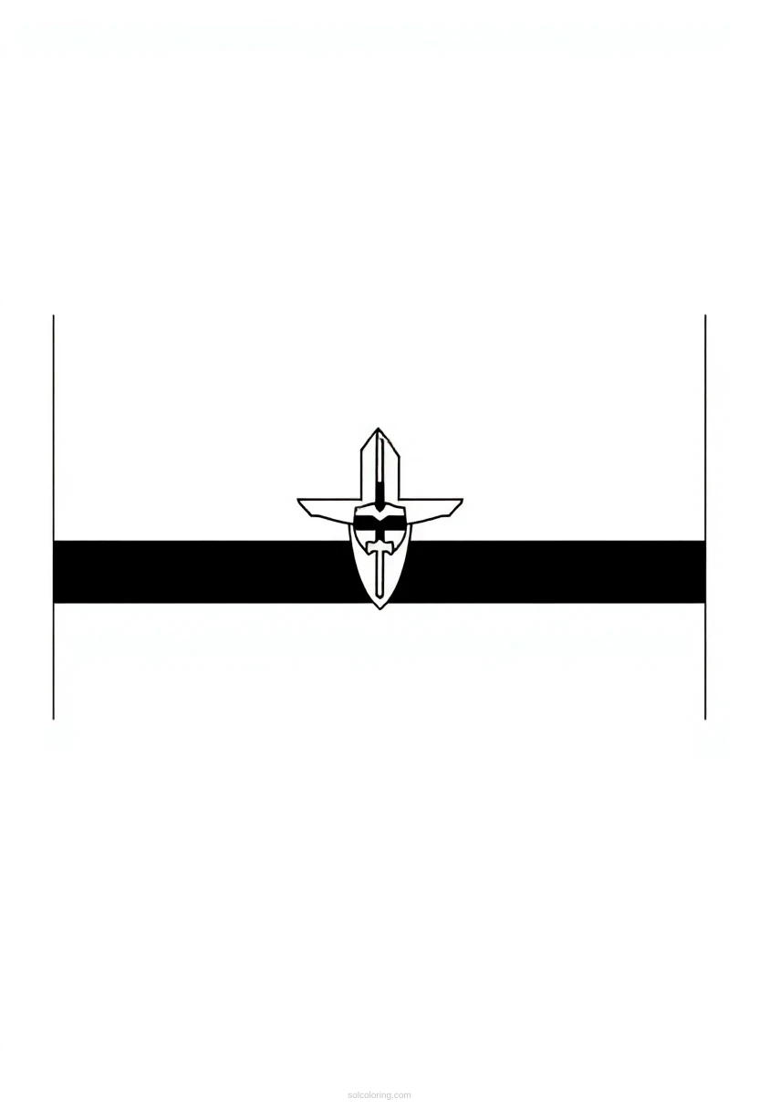 Missouri State Flag coloring page for kids