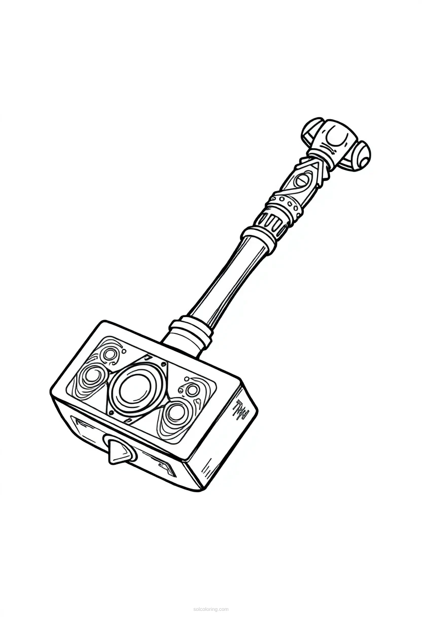 Mjolnir Thor S Hammer coloring pages