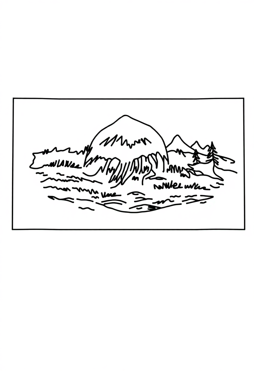 Montana State Flag coloring page, free printable