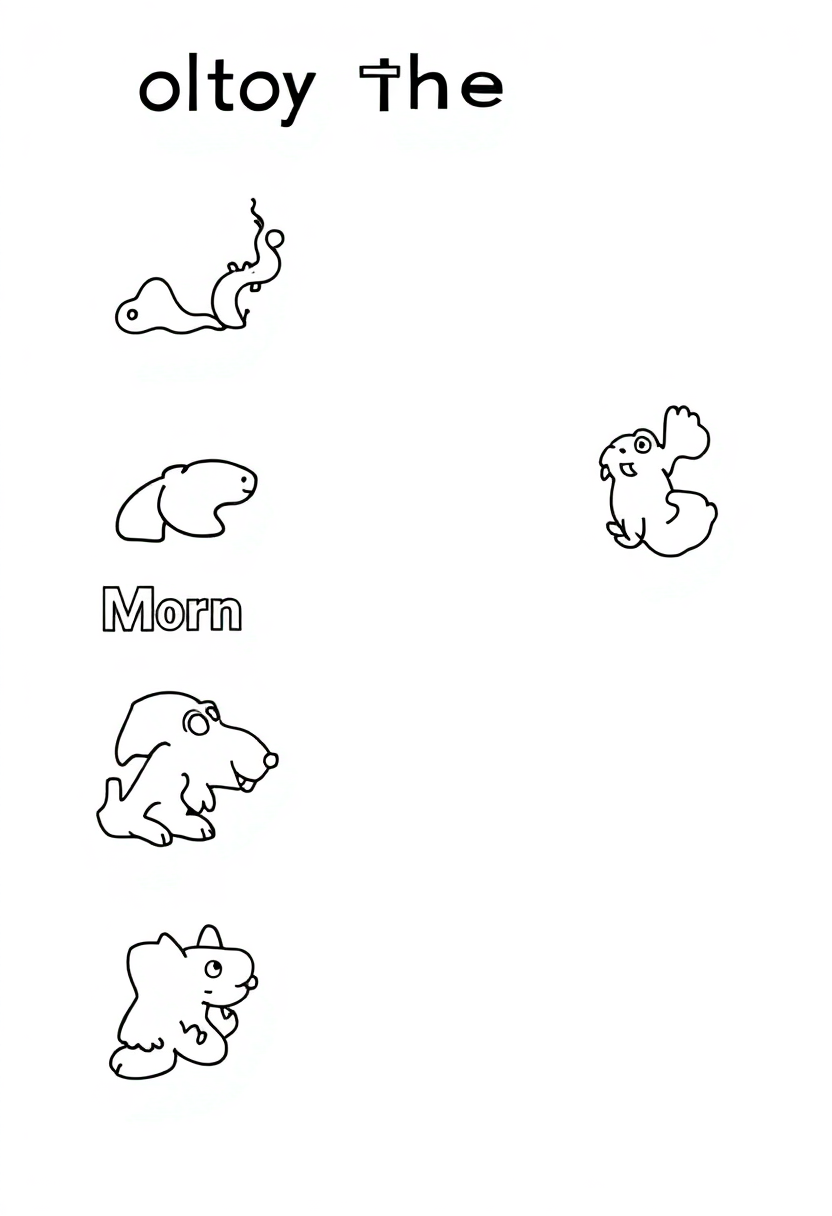 Months of the Year coloring page for kids