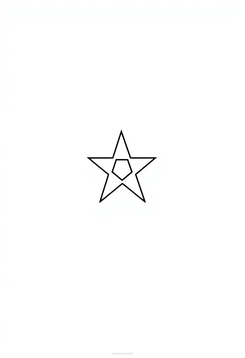 Moroccan Flag coloring pages
