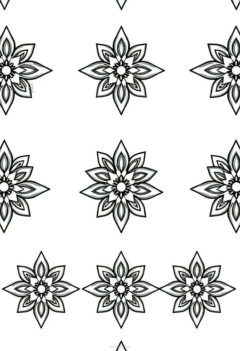 Moroccan Tile Designs coloring pages