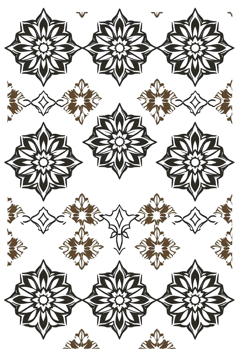 Moroccan Tile Designs coloring page, free printable
