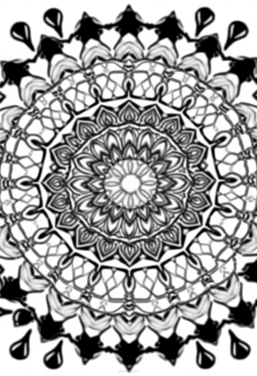 Motorcycle coloring page for kids
