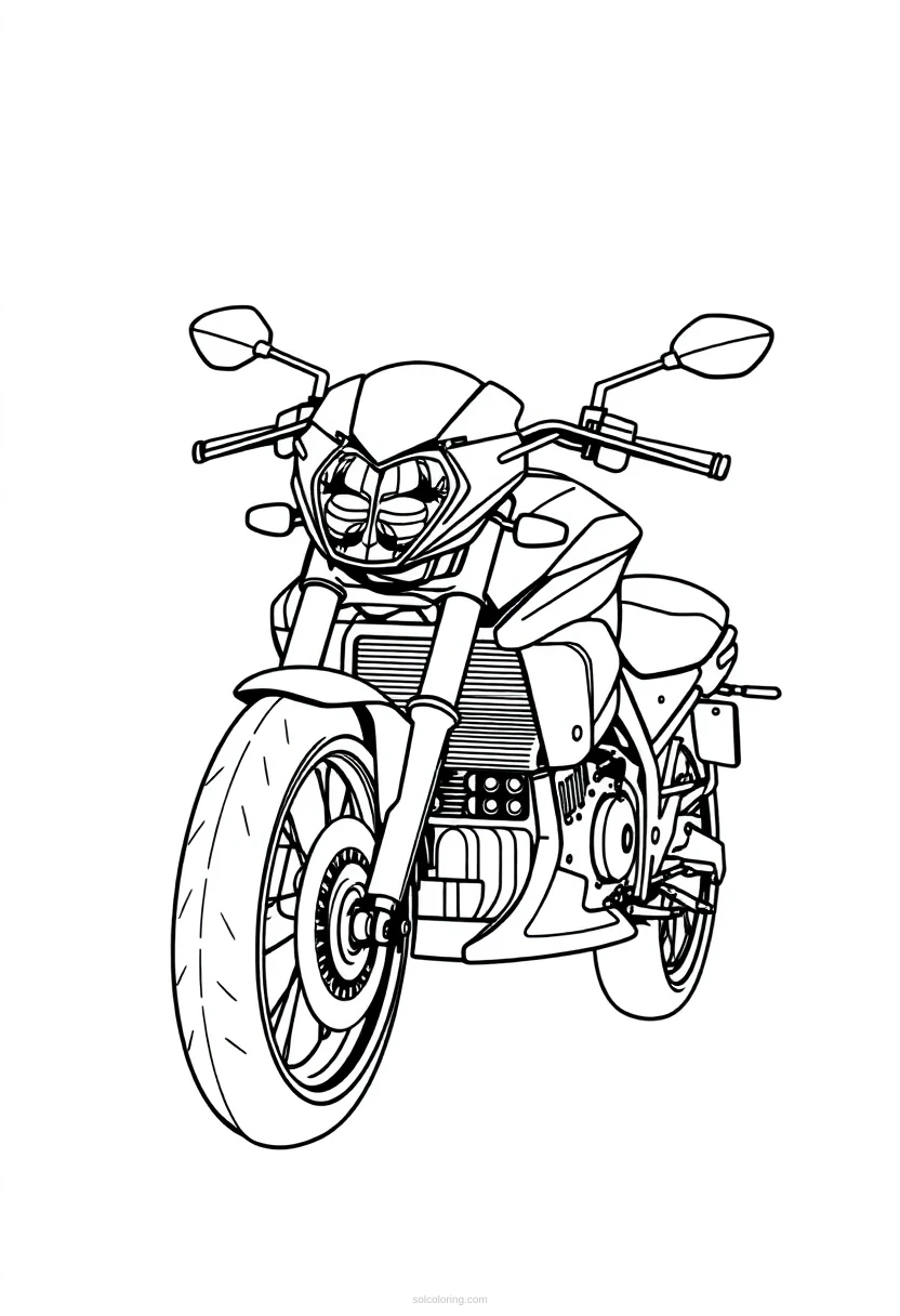 Motorcycle coloring pages