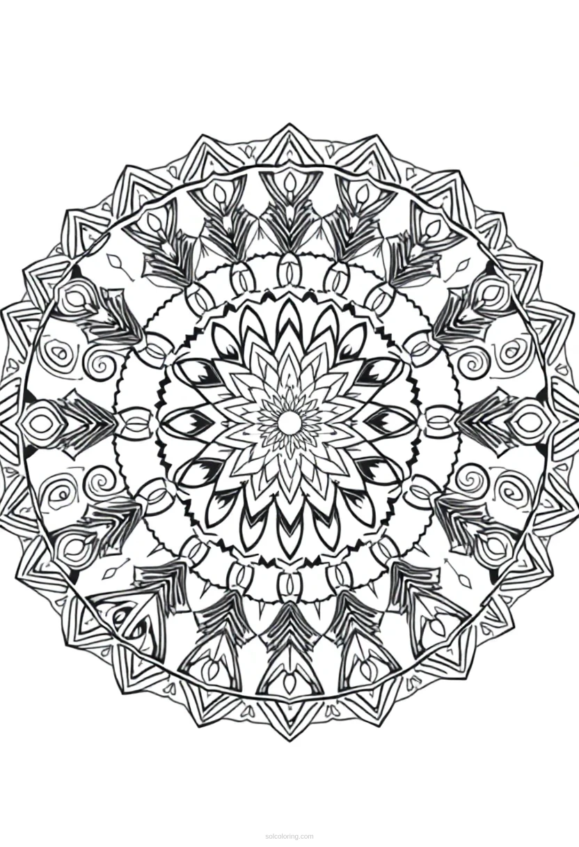 Mountain Biking Trails coloring page for kids