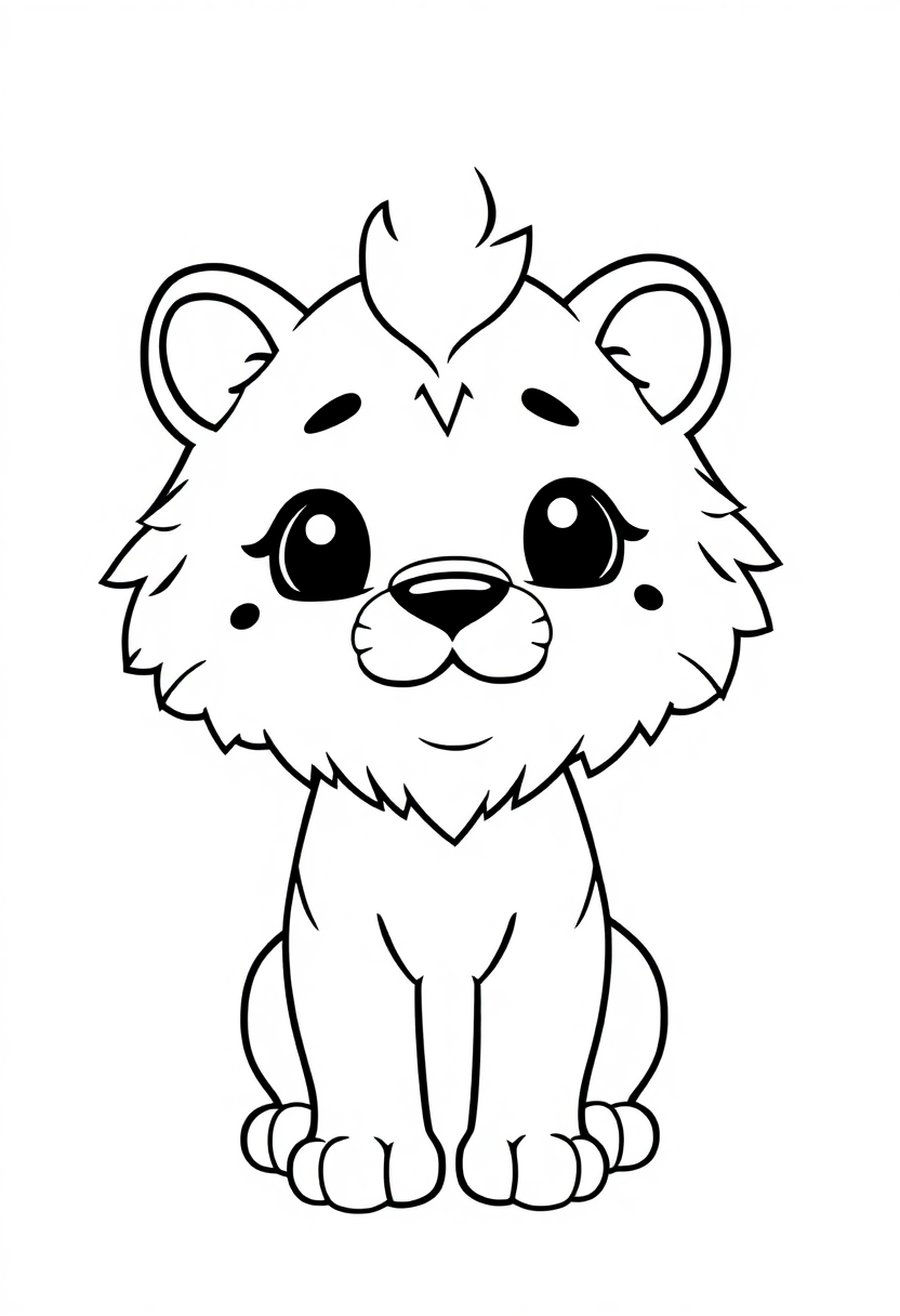Mountain Lion coloring page, free printable